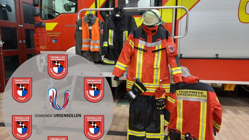 Neue Schutzkleidung für die Feuerwehren der Gemeinde Ursensollen