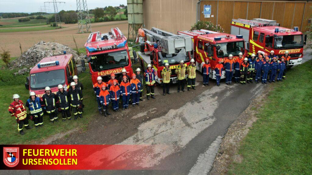 Jugendfeuerwehr Ursensollen absolviert 24-Stunden Ausbildungstag „Ein Tag wie bei der Berufsfeuerwehr“