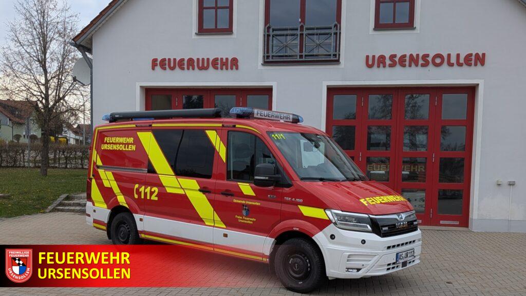 Feuerwehr Ursensollen erhält modernes Mehrzweckfahrzeug